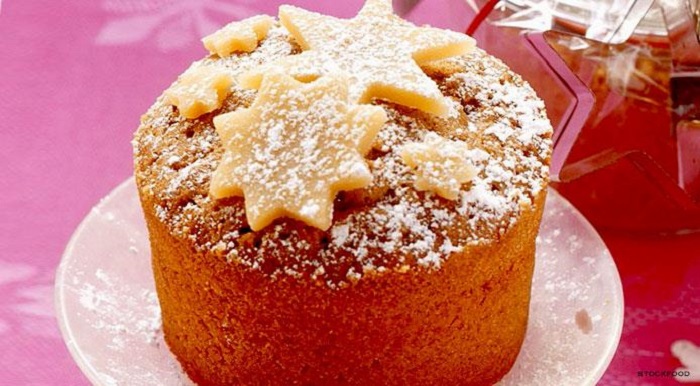 mini panpepato con stelle di marzapane