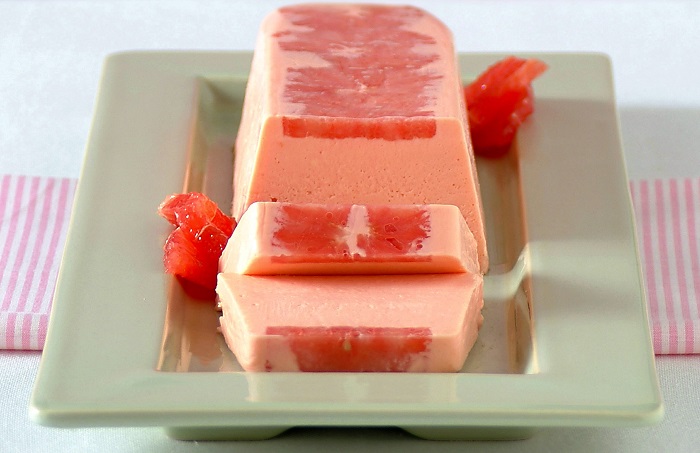 semifreddo campari e pompelmo rosa